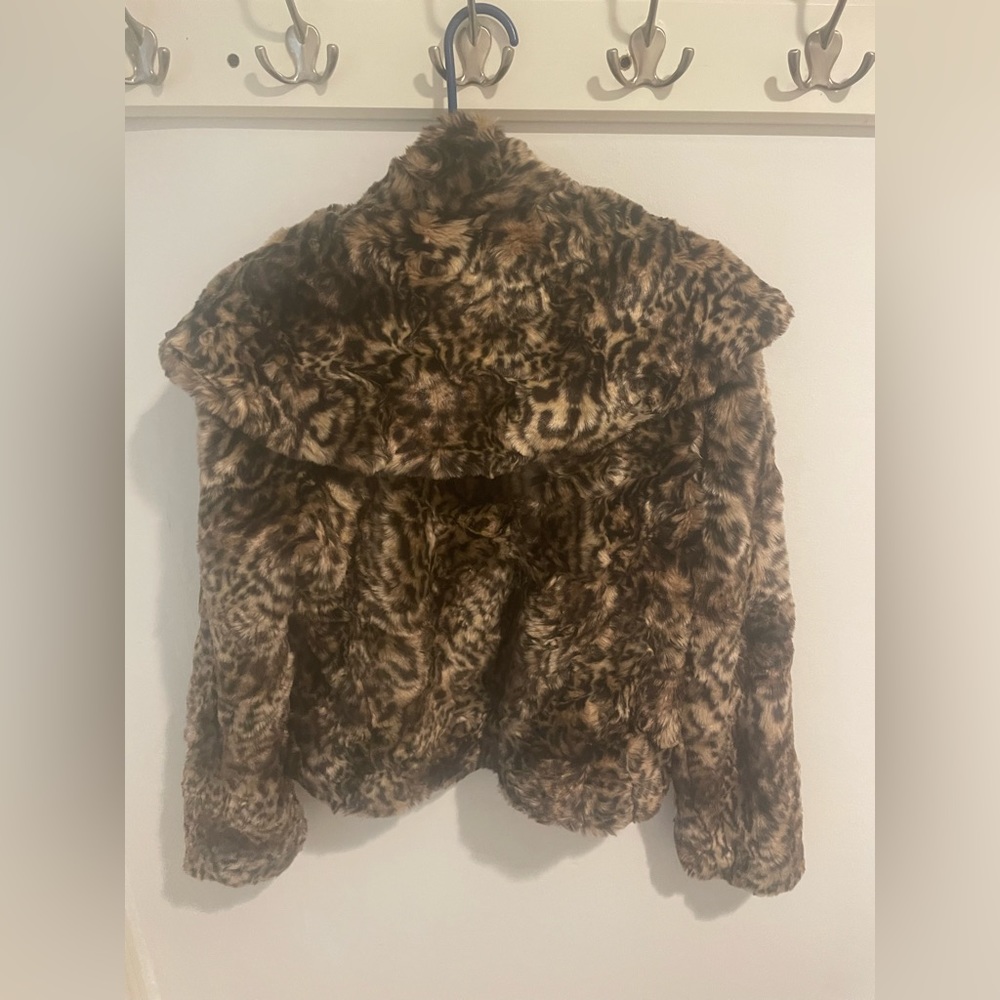 Animal print coat